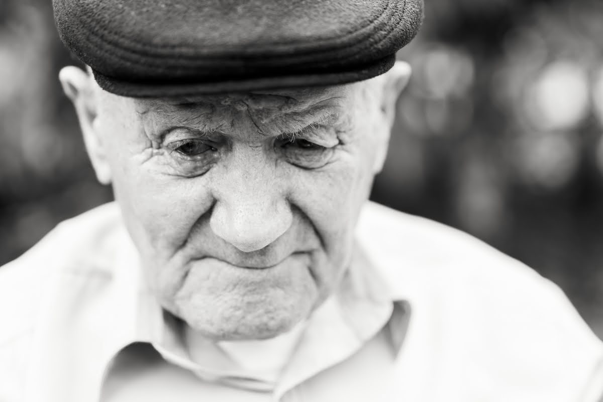 home health care for elderly people - senior old man